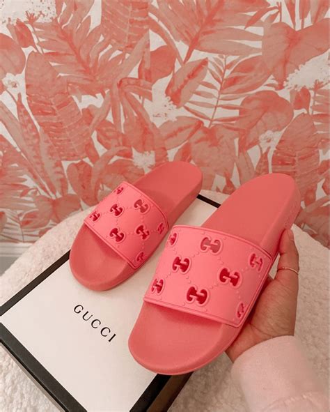 cheap pink gucci slides|pink gucci slides nordstrom.